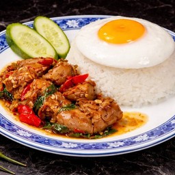 ตับกระเพรา(ราดข้าว)
