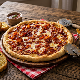 พิซซ่าเบคอนขนาด 12 นิ้ว ฟรี ขนมปังกระทียม หรือเฟรนซ์ฟรายส์