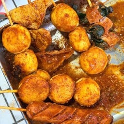 หม่าล่าย่างเนย/ชาบูเสียบไม้พร้อมทาน Zimzimshabu