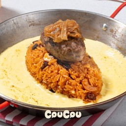 Cheesy Hamburg American Fried Rice