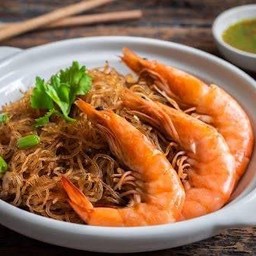 กุ้งอบวุ้นเส้นเล็ก