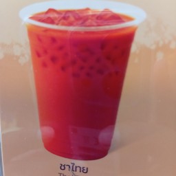 ชาไทย (ใช้หญ้าหวานแทนน้ำตาล)