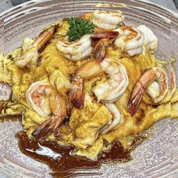 เมนูข้าวไข่ข้นนุ่มเด้งสู้ฟันจิ้มคู่ซีฟู๊ดสูตรเด็ด