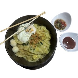 ဖက်ထုပ်ဆီချက် (ပုဇွန်)Dumplings Si Chat (Prawn)