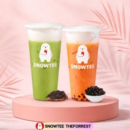 ชาเขียวฟองนม+ชาไทยไข่มุกฟองนม