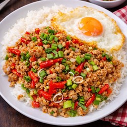 ข้าวพริกเกลือหมูสับ