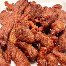หมูสันคอทอดน้ำปลา ( 2 ขีด)