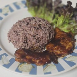 ข้าวไก่อบกะปิคั่ว