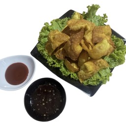 ဖက်ထုပ်ကြော် (ပုဇွန်)  Fried Dumplings (Prawn)