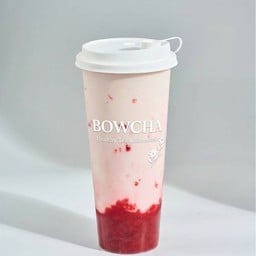 นมสดสตอเบอร์รี่ปั่น