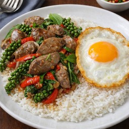 ข้าวผัดขี้เมาตับไก่