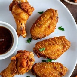 ครัวขี้เกียจ- น้ำสมุนไพร ไก่ทอด หมูทอด