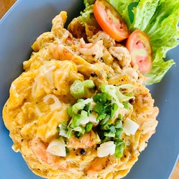 ข้าวไข่ข้นกุ้ง