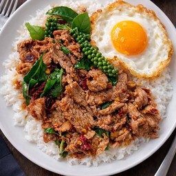 ข้าวผัดขี้เมาเนื้อ