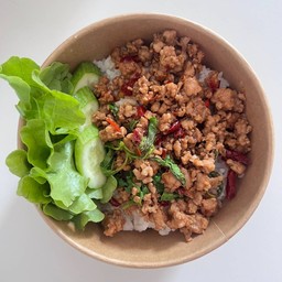 ข้าวกระเพราหมูสับ