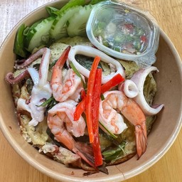 ข้าวไข่ข้นเขียวหวานทะเล