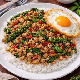 ข้าวผัดขี้เมาหมูสับ