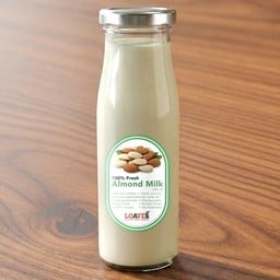 นมอัลมอนด์สด100%❌ไม่เติมหวาน | ไม่มีถั่วเหลือง กลูเตนฟรี วีแกน เจ | 180มล.