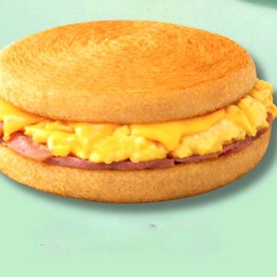 Scrambled Eggs Ham & Cheese