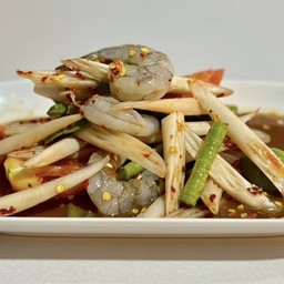 ตำไหลบัวกุ้งสด