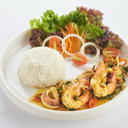 L ข้าวราด ผัดฉ่า