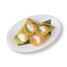 ทองม้วนสดกรอบ ไส้ครีมมะพร้าว