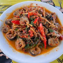 ผัดเผ็ดปลาไหลราดข้าว
