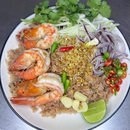 ข้าวผัดเคยใส่กุ้ง