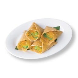 ทองม้วนสดกรอบ ไส้สังขยาฝอยทอง