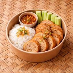 ข้าวหน้าหมูยอทอด
