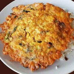 ข้าวไข่เจียวขี้เมาหมูสับ