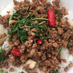 ข้าวกระเพราหมูสับ