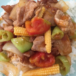 เข้าเปรี้ยวหวานหมู