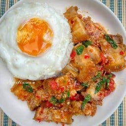 กะเพราโบราณ ก๋วยเตี๋ยวปลาต้มยำ