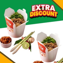 เซต 2 กล่อง เส้นหมี่หมูสับต้มยำ