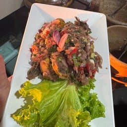 ตำกุ้งเต้นมะกอก