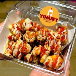 ไก่คาราเกะซอสเกาหลี+มายองเนส (ชุดใหญ่)