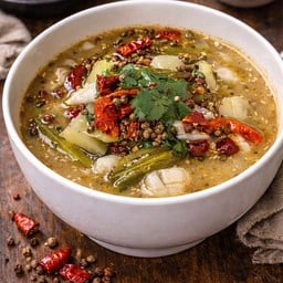 ปลากะพงต้มผักกาดดอง