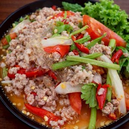 ยำวุ้นเส้นหมูสับ