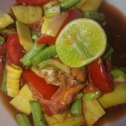 ร้านบุญคุณพ่อแก่ ส้มตำ9บาทเจ็ดเสมียน ริมคลองเจ็ดเสมียน