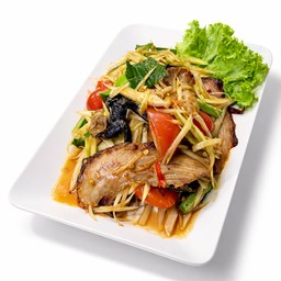 ตำคอหมูย่าง