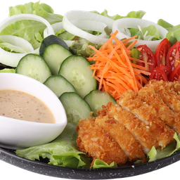 สลัดไก่ทอด