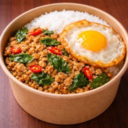 กระเพราไก่สับ