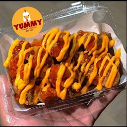 ไก่คาราเกะซอสเกาหลี+ชีสดิป (ชุดใหญ่)