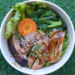 ข้าวหน้าไก่ย่างเทอริยากิไข่ข้น  เบบี้กริล  BABYGRILL ตลาดญี่ปุ่นล็อค45-46ฝั่งร้านตั๊กหมูกระทะ