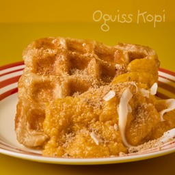 Signature Croffle Kaya l ครอฟเฟิลสังขยาไข่ ต้นตำรับ