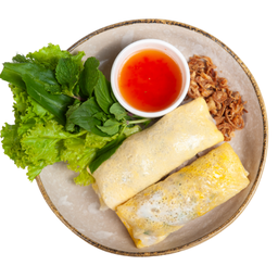 ปากหม้อไข่ม้วน (Banh Cuon Omlet Egg)