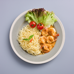 .สปาเก็ตตี้กุ้งฉู่ฉี่.
