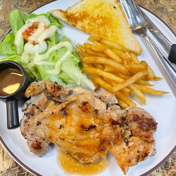 สเต็ก ไก่พริกไทยดำ