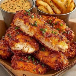 ฟรายส+Hot chicken ซอสอันดาลูส